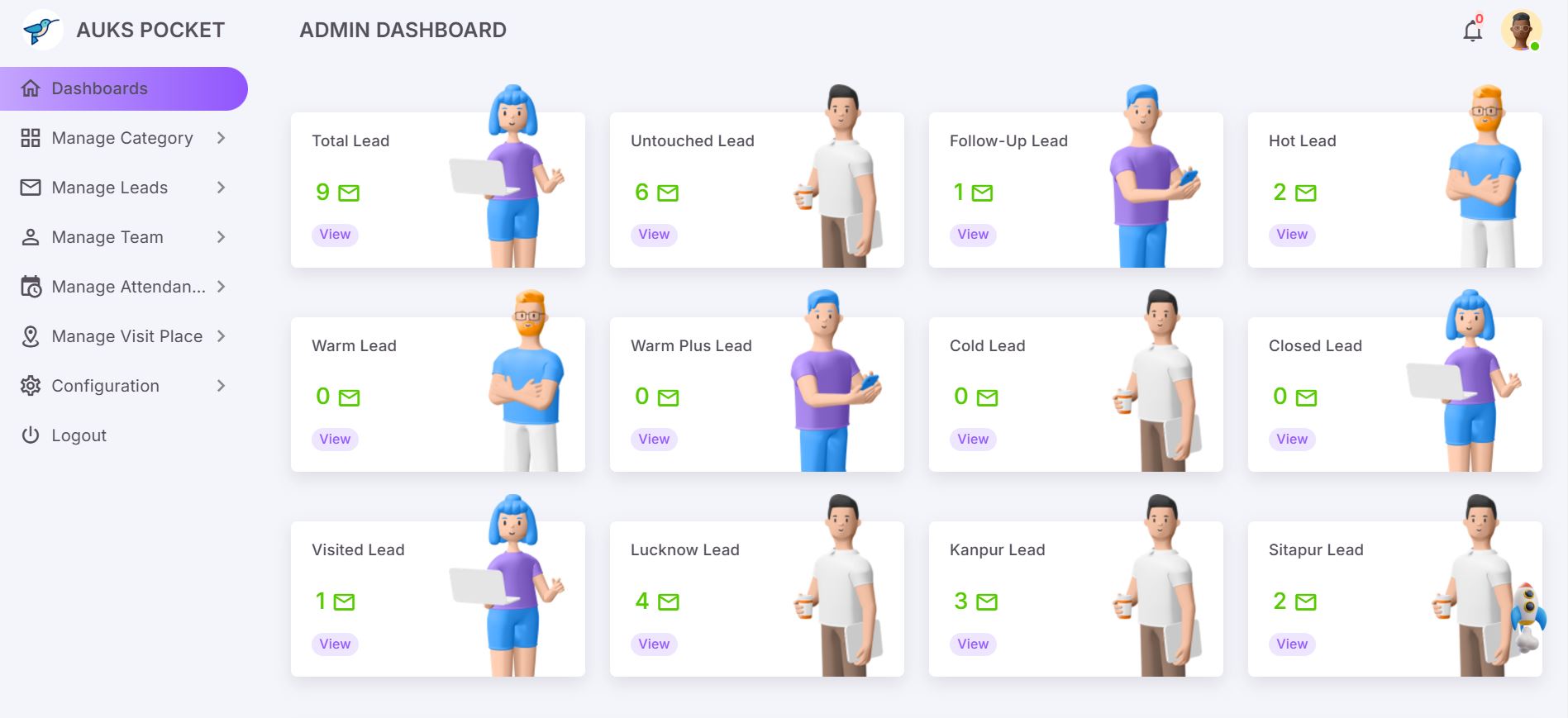 hero dashboard